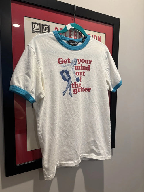 Abercrombie & Fitch Men's  Y2K Muscle Tee ‘ Get Your Mind Out Of The Gutter’