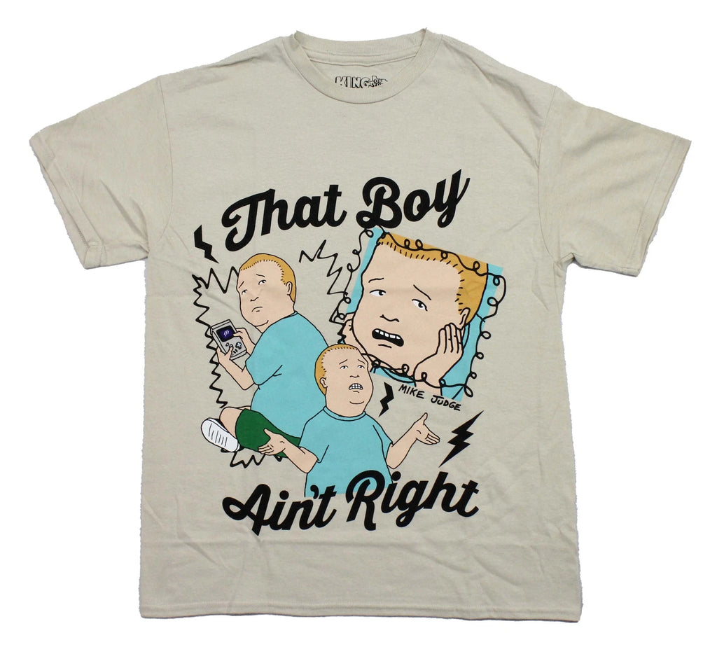 King of the Hill New Adult T-Shirt - That Boy Ain't Right Bobby Image