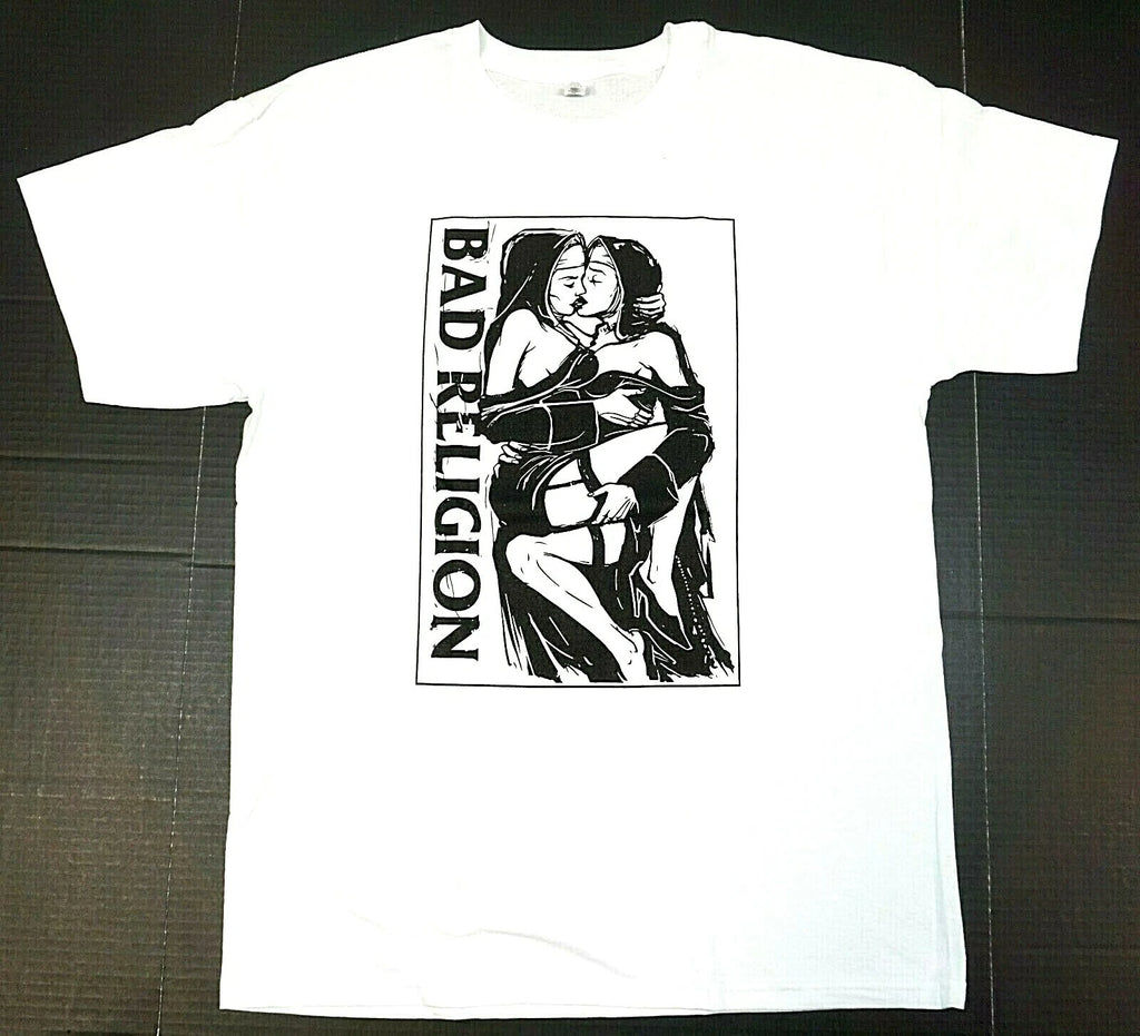 BAD RELIGION T-shirt LA Hardcore Punk Rock Band Adult Men's Tee New
