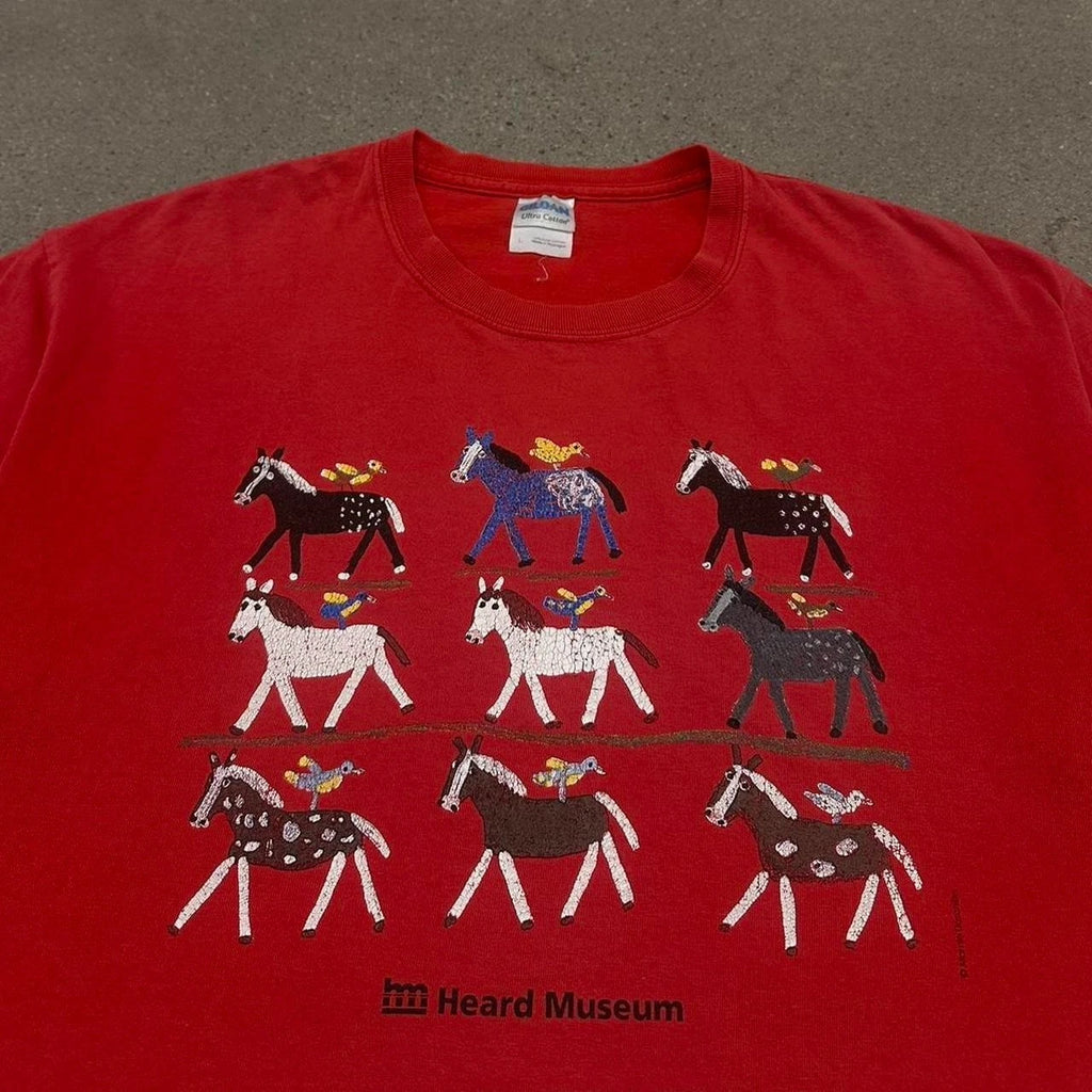 Y2K Heard Museum Horses T-Shirt