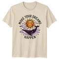 Make Your Dreams Happen Whale Sun Celestial Boho T-Shirt