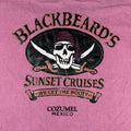 VTG BlackBeards Sunset Cruises Cozumel Mexico Mens XXL Red T Shirt