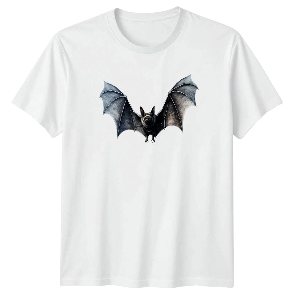 Spooky Flying Bat T-Shirt Halloween Gothic Gift For Him And Her