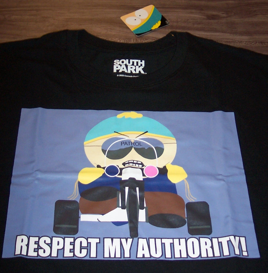 SOUTH PARK Comedy Central CARTMAN Police T-Shirt MENS MEDIUM 1990's NEW w/ TAG