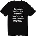 Funny Introvert Shirt This silence is less awkward than anything I might say Tee