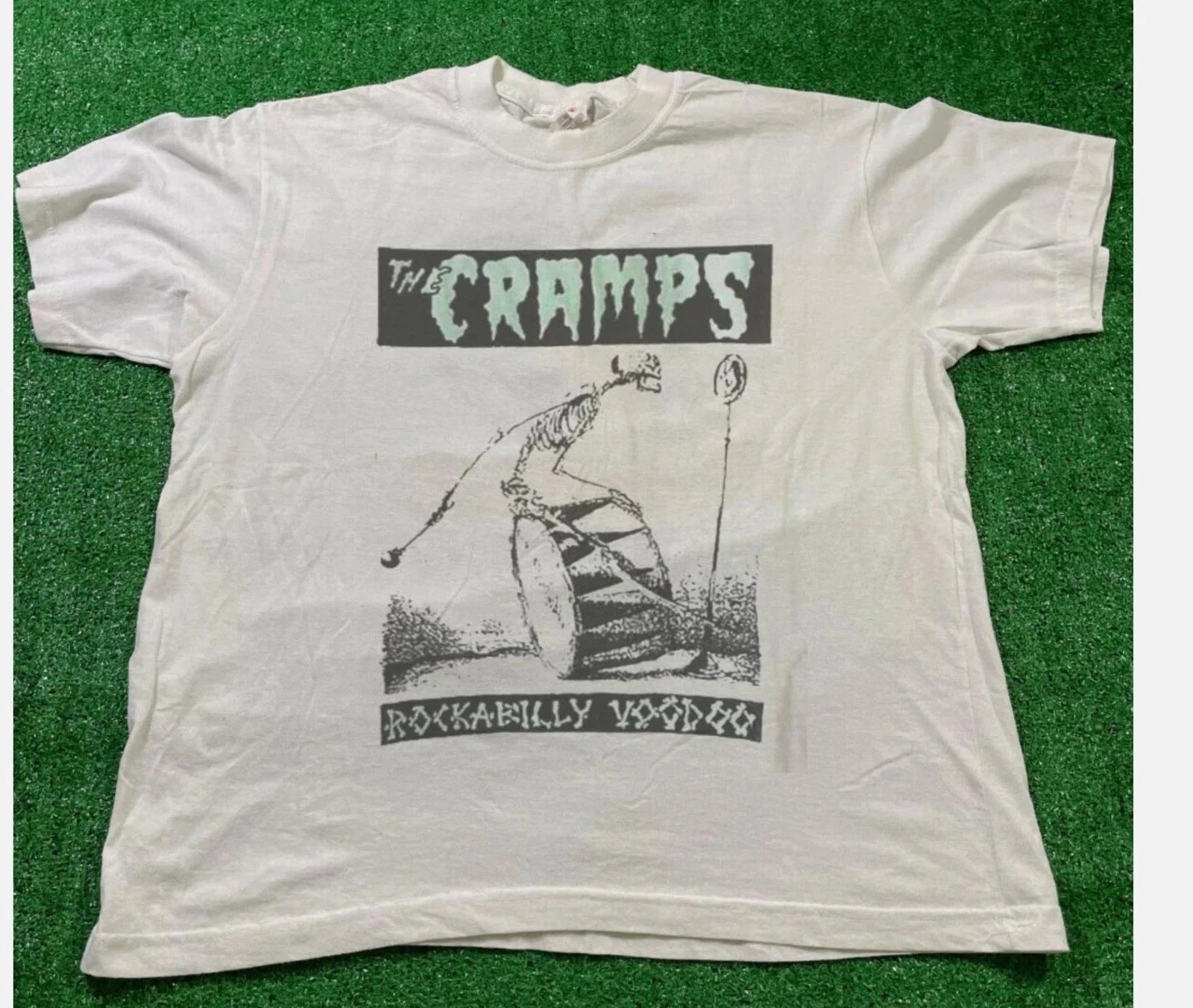 The Cramps Band White T-Shirt Cotton Unisex Gift For Men Women Reprint'