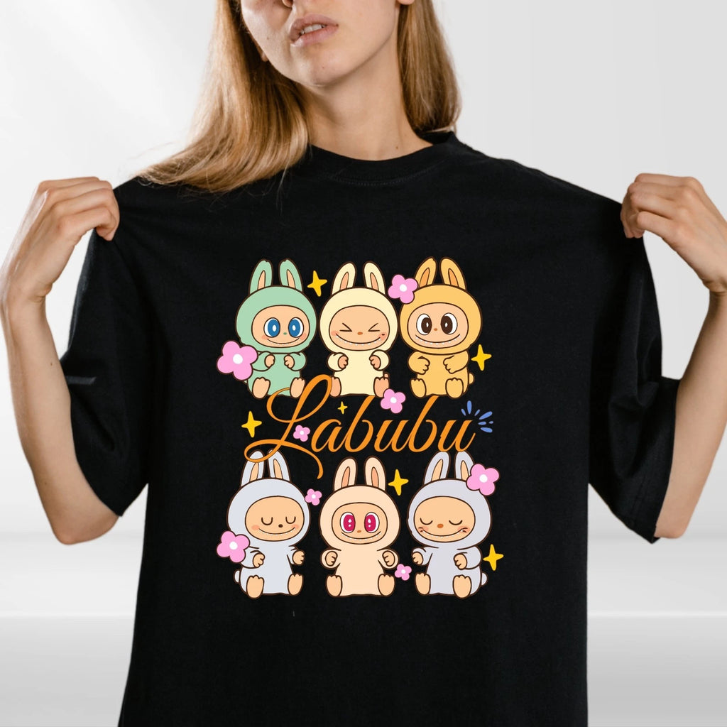 Kawaii Bunny Friends T-Shirt – Cute Pastel Animal Character Tee