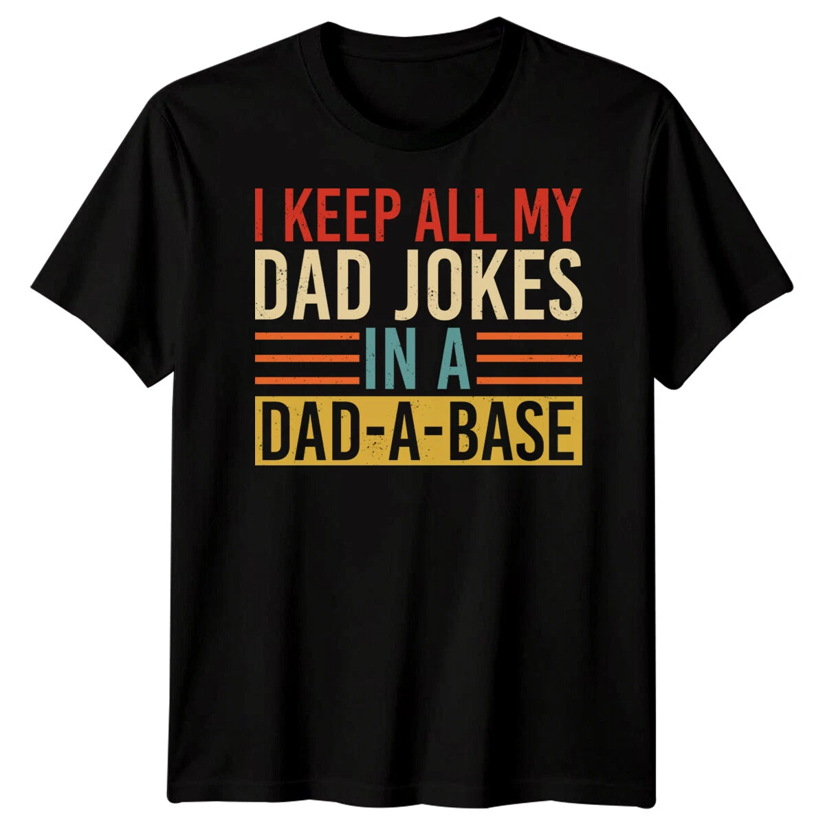 Mens I Keep All My Dad Jokes Funny Fathers Day T-Shirt Tee Best Daddy Ever #FD