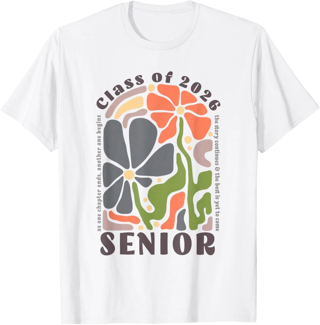 Senior 2026 Boho Floral Class of 2026 High School Senior Gift Unisex T-Shirt