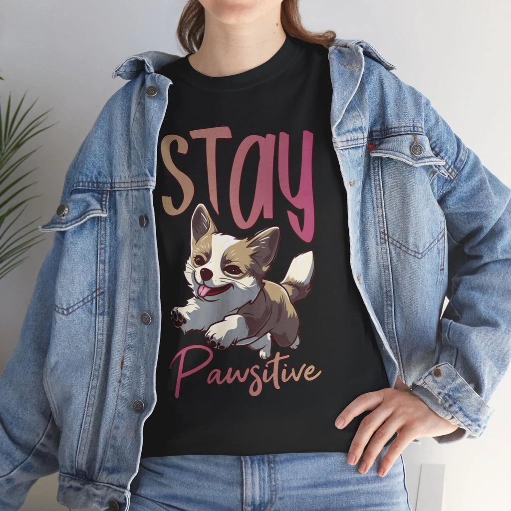 Laughter Guaranteed T-Shirt - Wear This Tee Stay Pawsitive Shirt