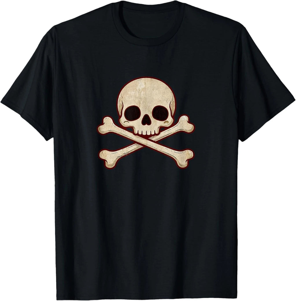 Kawaii Whimsigoth Skull Crossbones Pastel Goth T-Shirt
