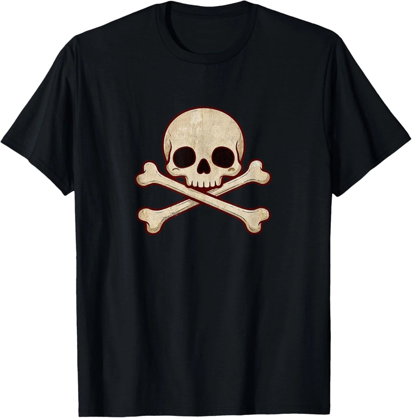Kawaii Whimsigoth Skull Crossbones Pastel Goth T-Shirt