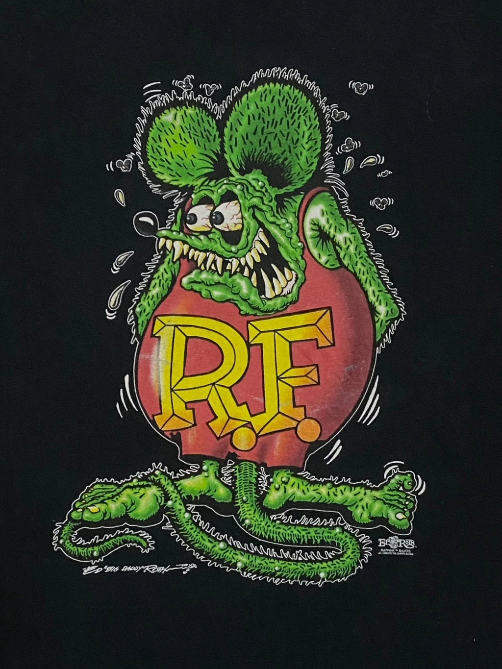 Vintage Rat Fink Ed “Big Daddy” Roth Graphic T Shirt XL Black 2008 Y2K Rare