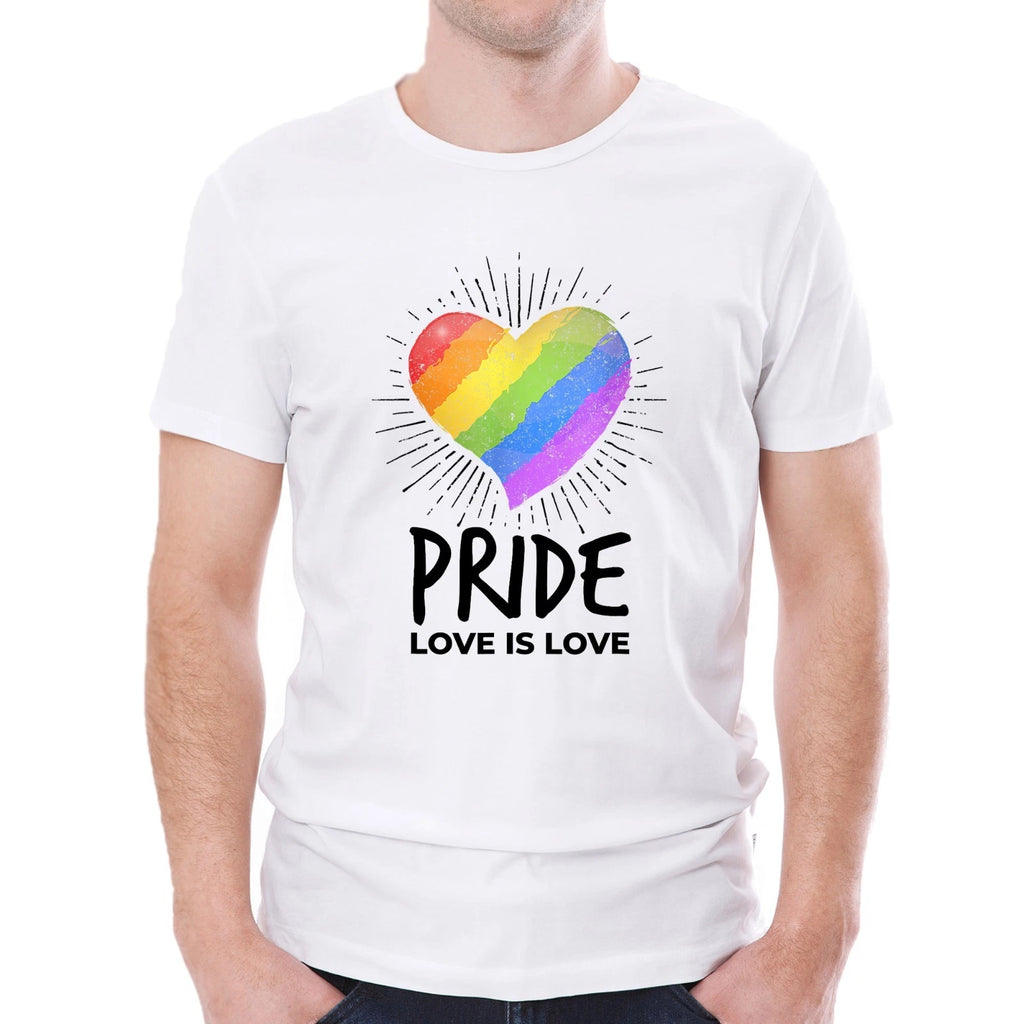 Pride Love is Love T-shirt, LGBTQ+ Pride Month Tee, Gay Pride Rainbow Shirts