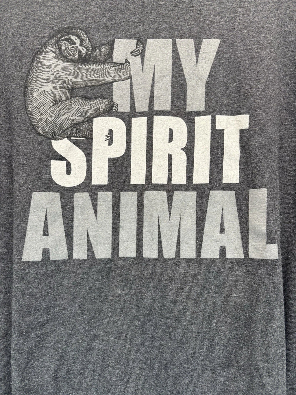 My Spirit Animal Sloth T Shirt Size Large Delta Tag Unisex