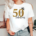 Personalized month 50th Birthday T-Shirt for Mens & t-shirt ,Sparkly Birthday