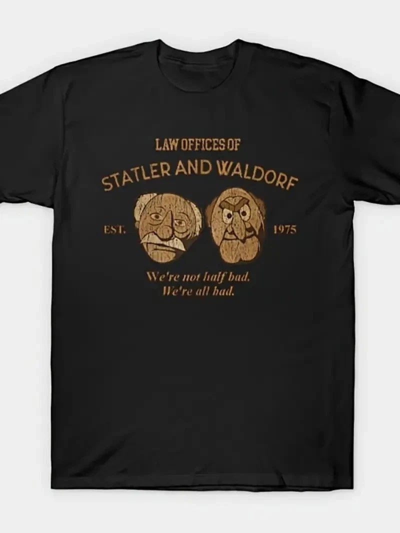 Men's Retro 70s Statler and Waldorf Graphic T-Shirt WQ7348