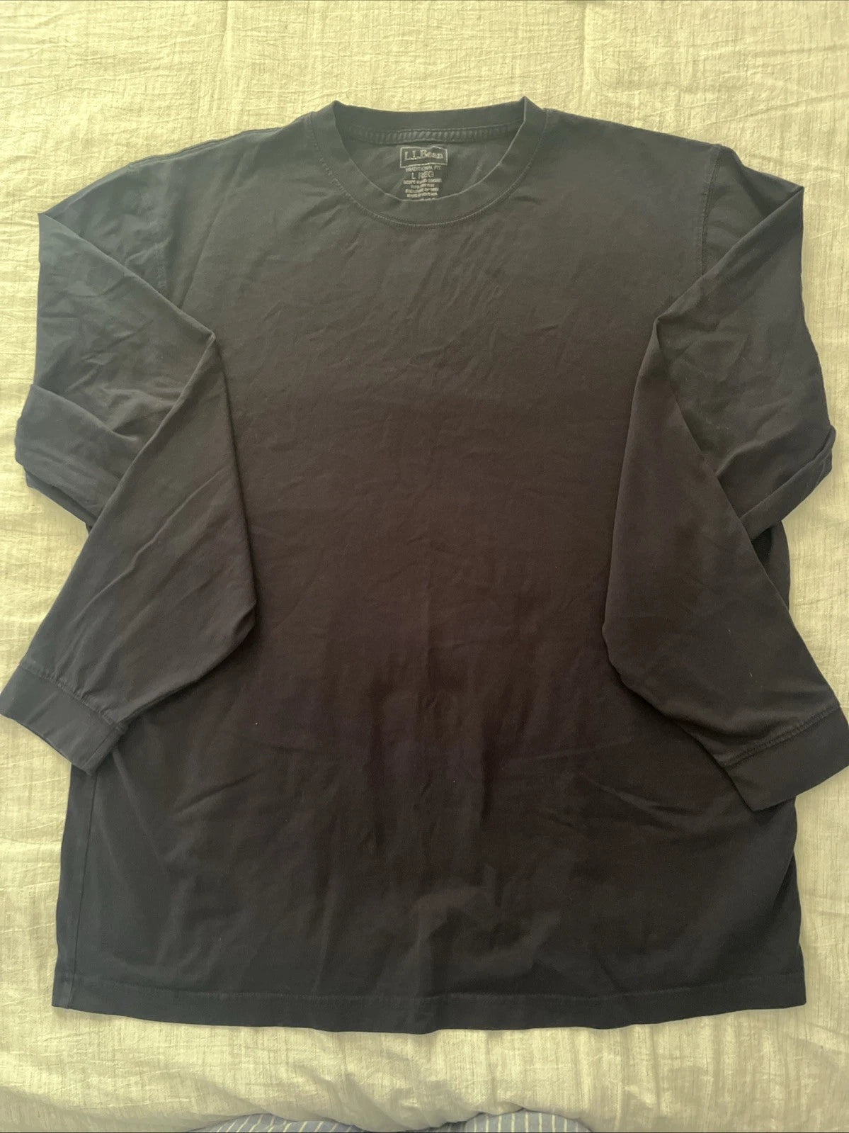 LL Bean Mens Regular Fit 100% Cotton Long Sleeve