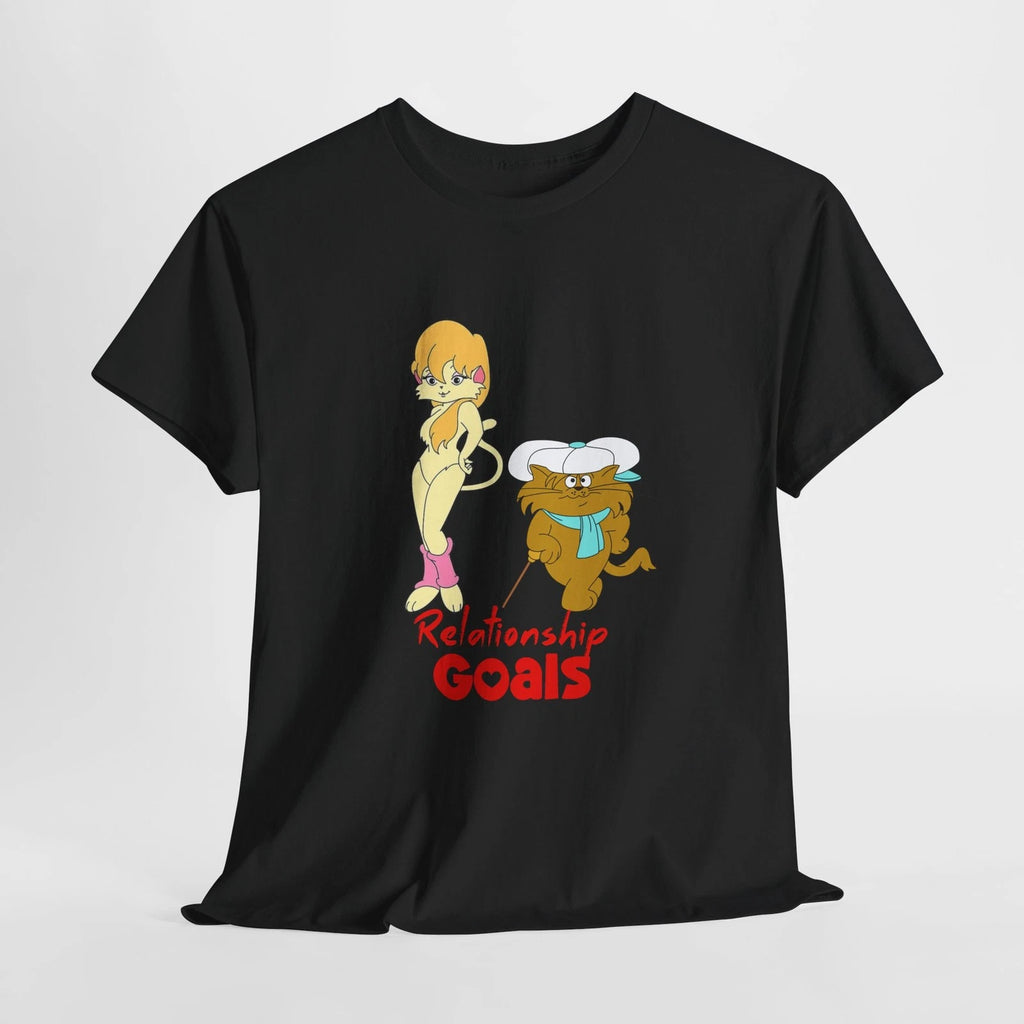 Relationship Goals Tshirt, Riff-Raff and Cleo Tee, Heathcliff Cadillac Cats Tee
