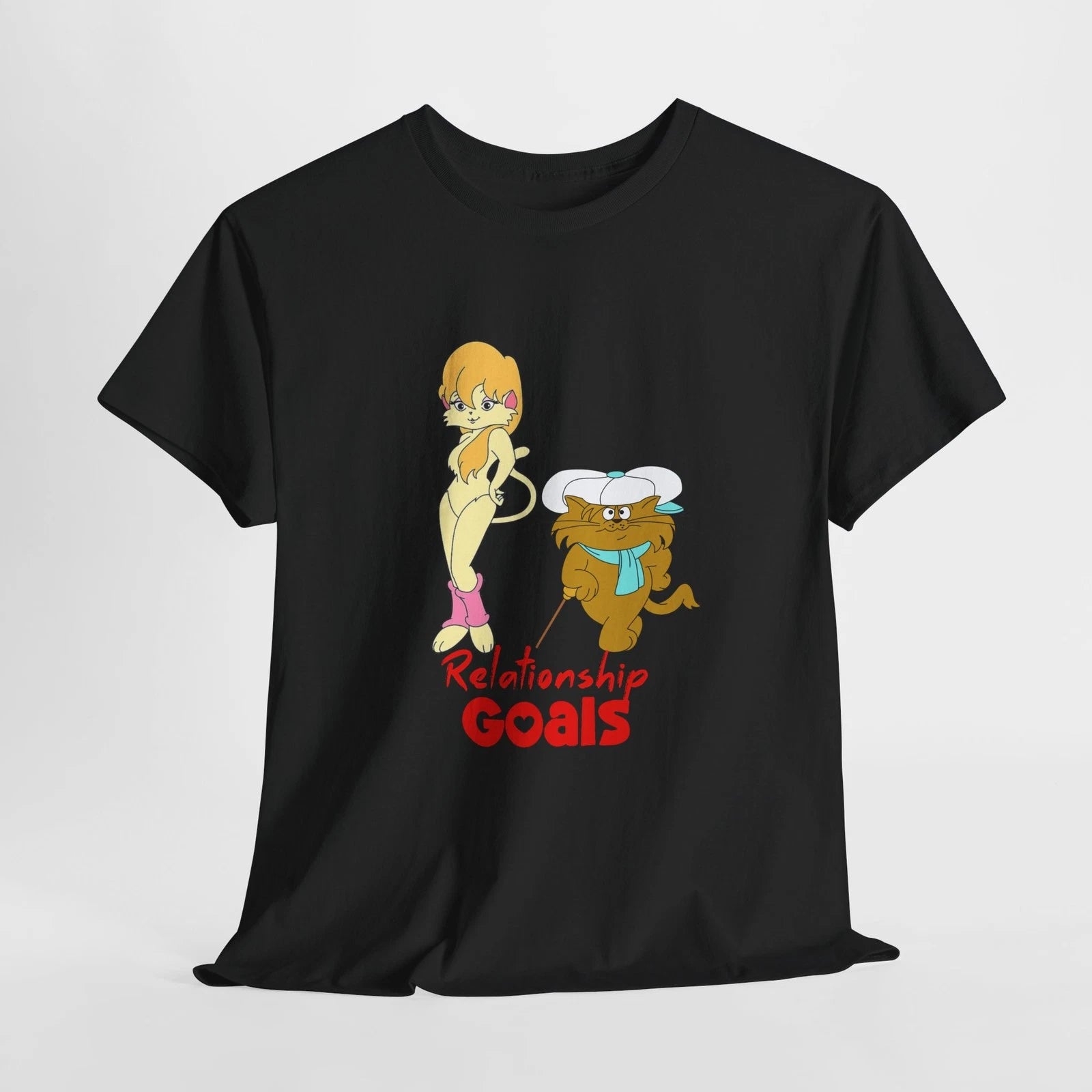 Relationship Goals Tshirt, Riff-Raff and Cleo Tee, Heathcliff Cadillac Cats Tee