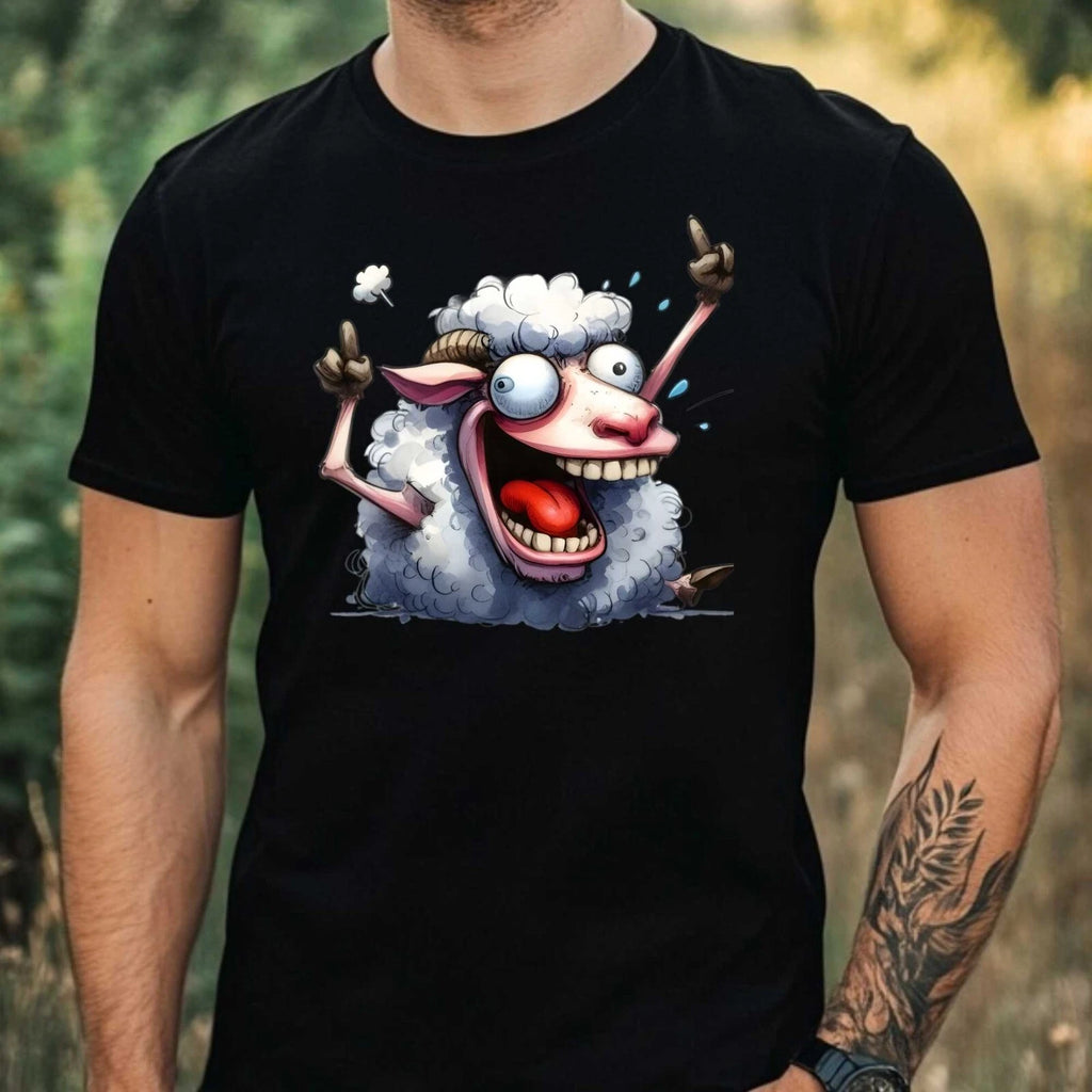 Mens Funny Sharp Motif Cotton T-Shirt Size XS to 5XL
