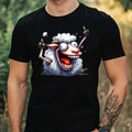 Mens Funny Sharp Motif Cotton T-Shirt Size XS to 5XL