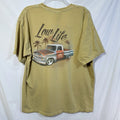 Mac Tools Living The Low Life Lowrider T-Shirt Distressed XL T-Shirt Rat Rod Tee