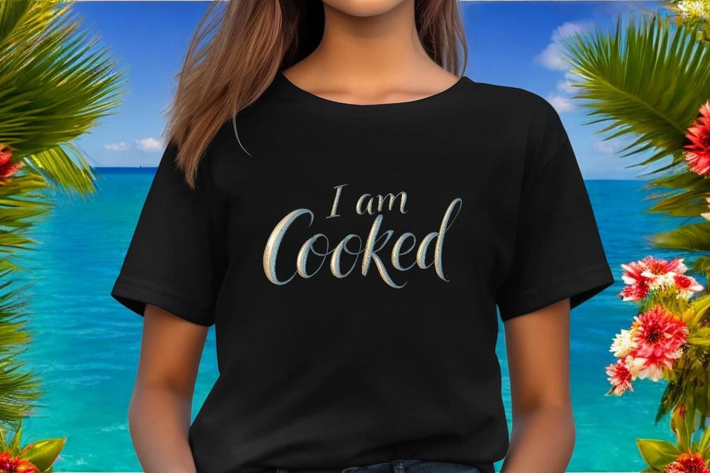 I Am Cooked T-Shirt - Funny Tired Shirt, Exhausted Humor Tee, Sarcastic Graphic