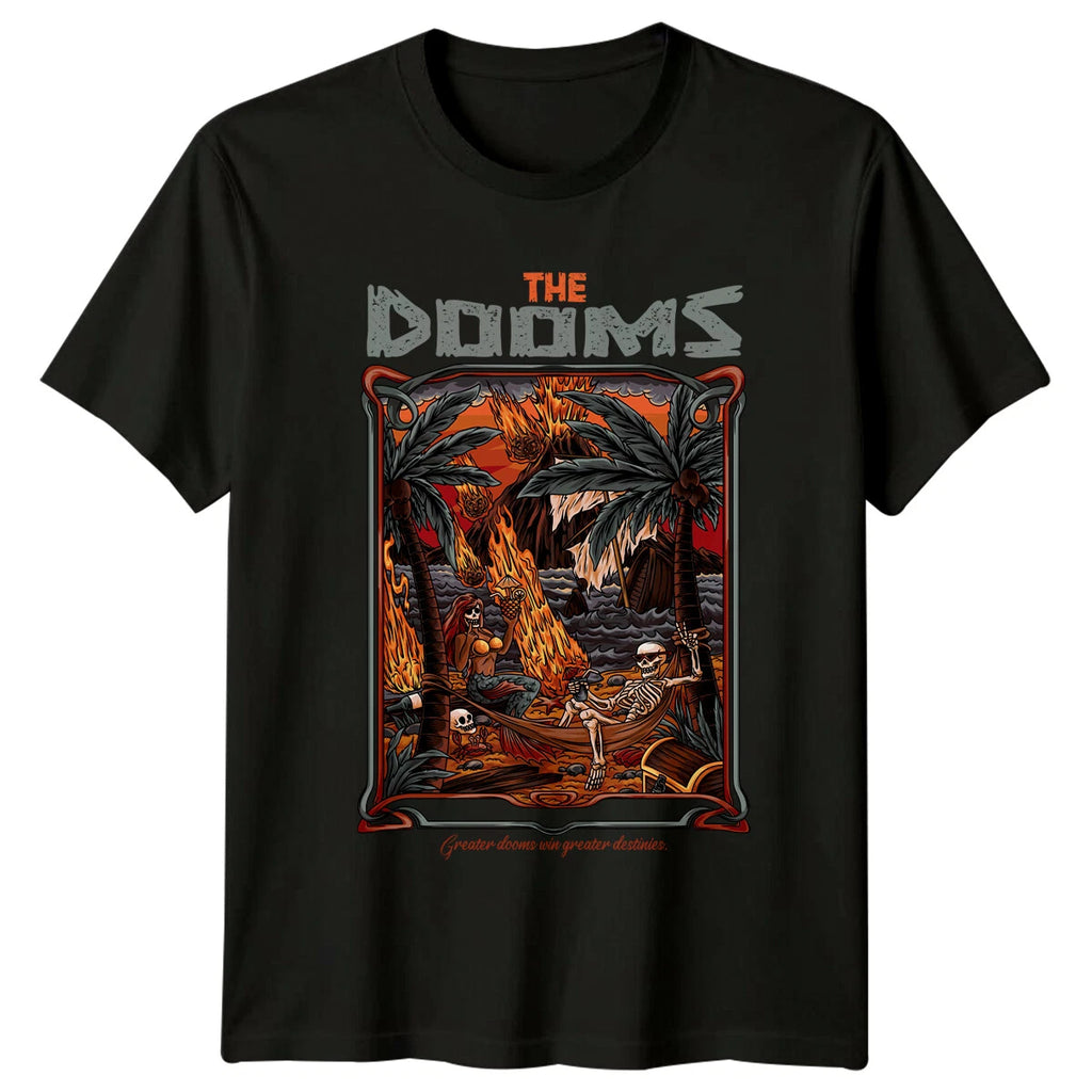 The Dooms Skeleton Mermaid Apocalypse Fantasy Mens T-Shirt Womens Graphic Tee