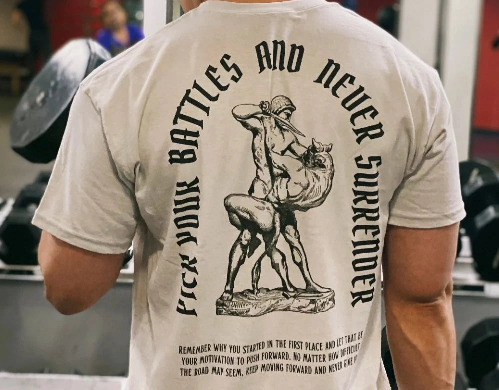 Never Give Up Shirt, Workout Shirt, Gym Shirt, Pump Cover Shirt, Gift for Him