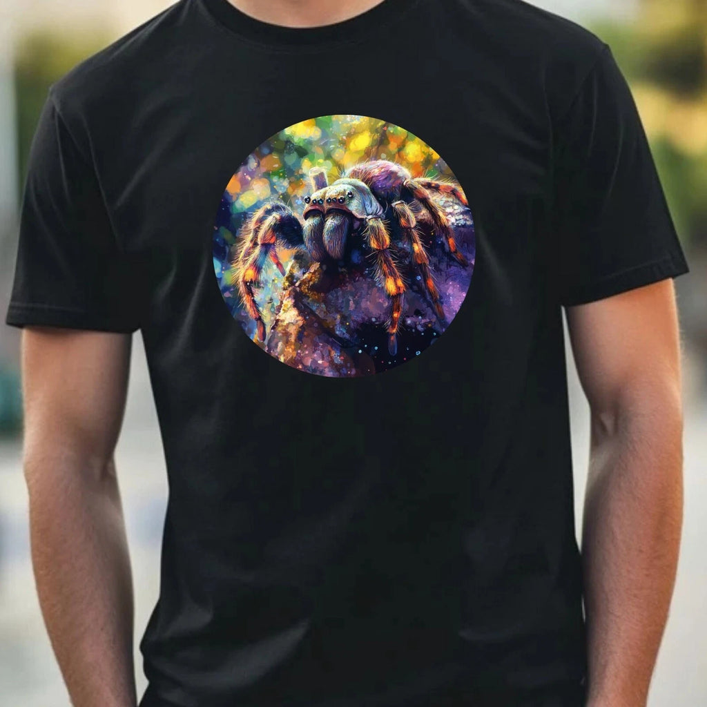 Mens Tarantula Portrait Motif Cotton T-Shirt Size XS to 5XL