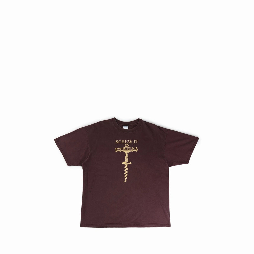 Vintage 2000's Screw It Winery Tee Shirt Vtg Y2k 2000 Wine Funny Humor Faded