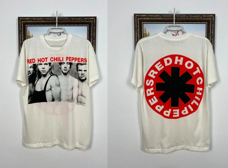 Vintage 90_s Red Hot Chili Peppers RHCP Over Print Shirt Mens Tee Band S-5XL