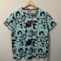 Seven Souls T-Shirt Pop Art Anime Comic Strip All Over Print Adult Size XL