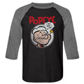 Popeye The Sailor Man Classic Cartoon I Yam What I Yam Men's Raglan T Shirt