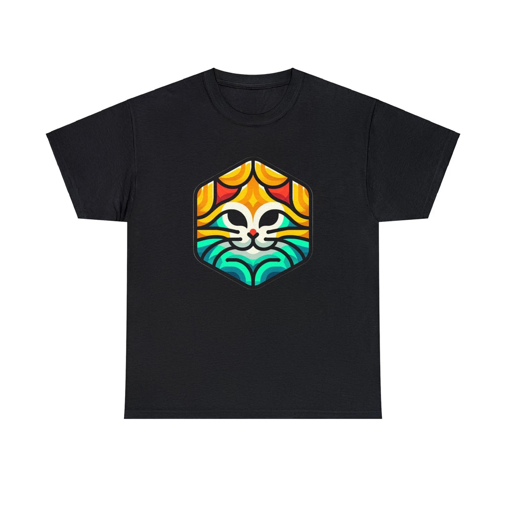 Unisex Adult T Shirt "Mosaic Whisker Bliss" Vibrant Cat Pop Art Pet Lover Gift