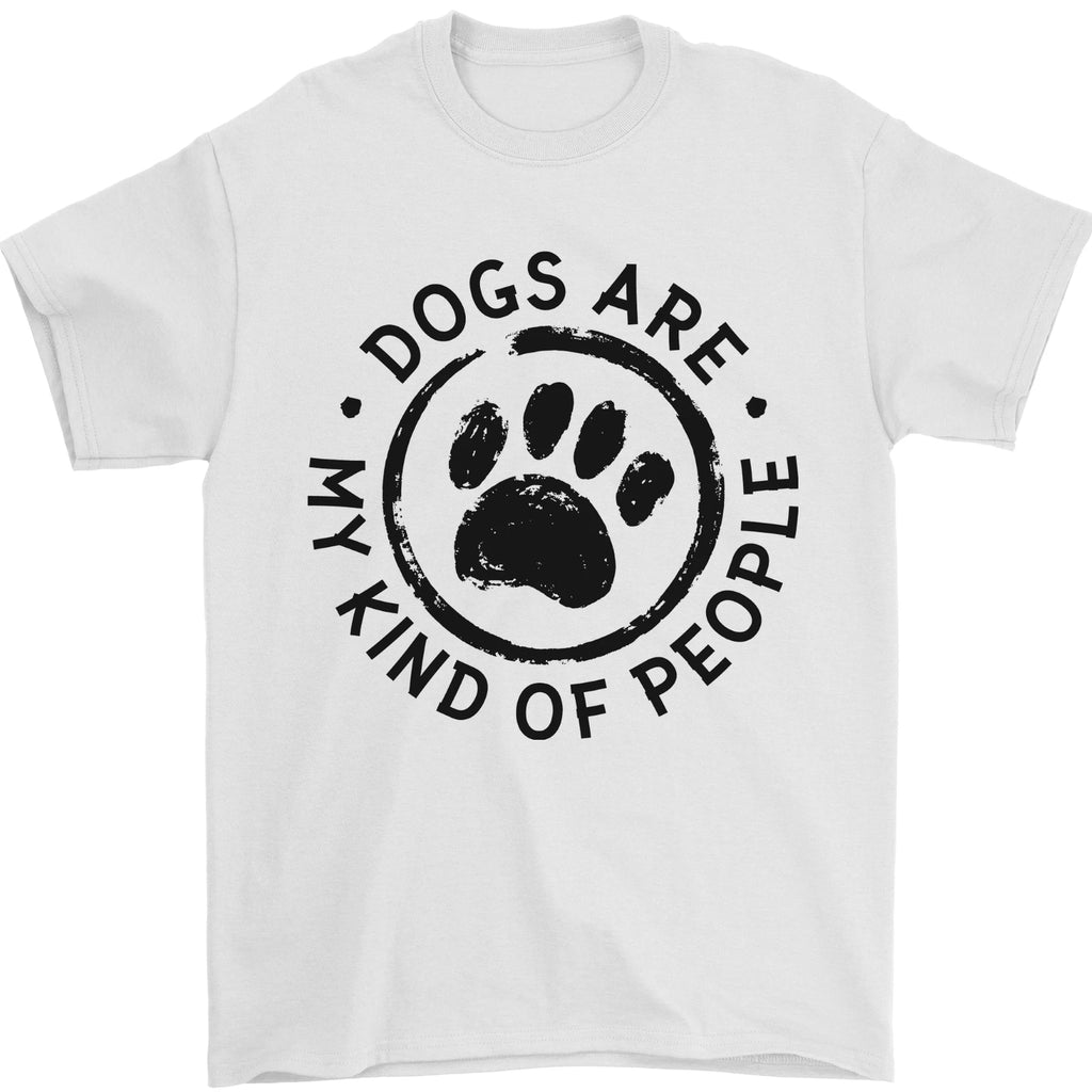 Dogs Are My Kind of People Quote Funny Mens T-Shirt 100% Cotton