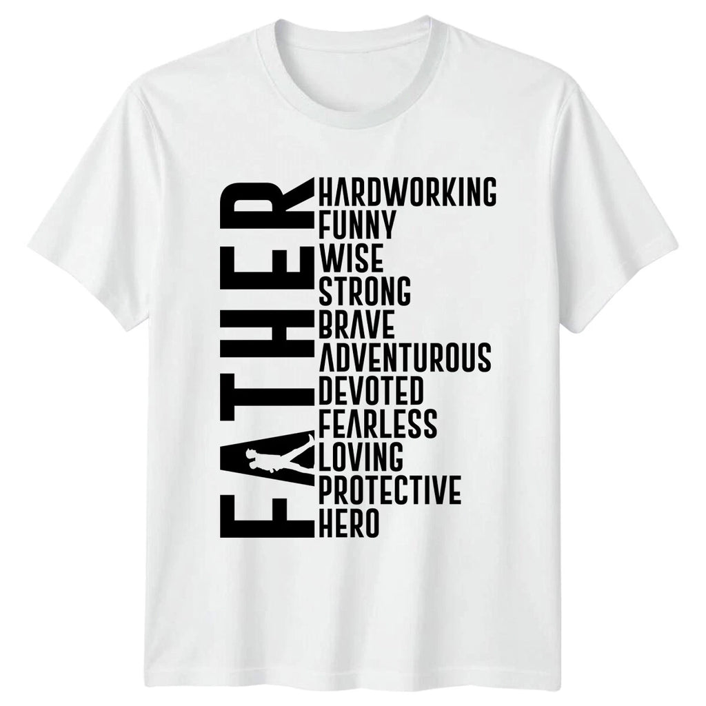 Hardworking Funny Wise Father Mens T-Shirt Dad Quote Gift