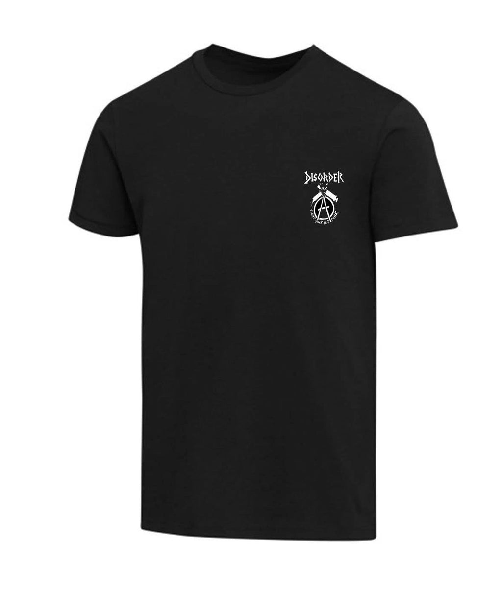 Disorder  punk T Shirt-official band merch-Size S-Black Fruit of the loom cotton