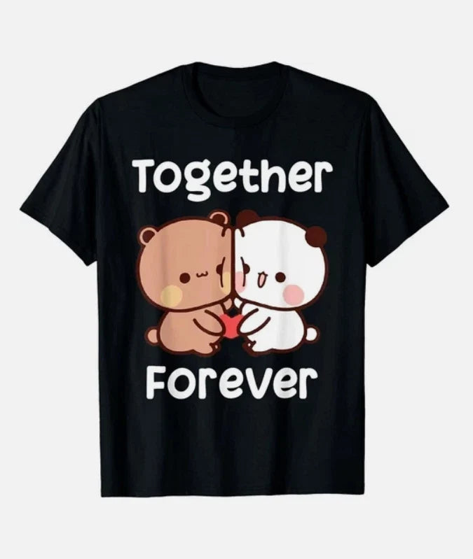 Bubu Dudu Together Forever Lovers Black Black Tee Unisex T-shirt, Sweatshirt, Hoodie (1)