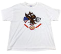 Vintage Jesus Shirt Men XL White Tee Religion Christ God 90s Y2K Cross Eagle