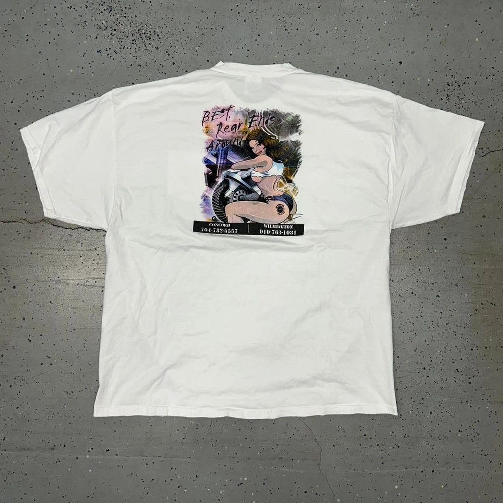 Y2K White and black Overdrive Rebuilds tee