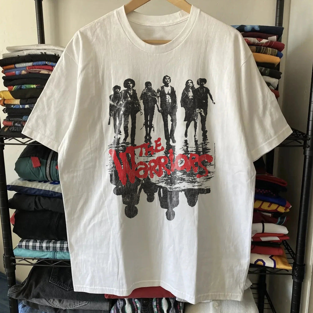 Late 90s The Warriors Washed T-Shirt White L