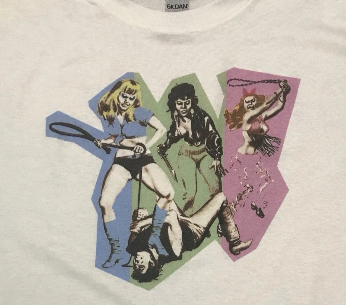 Powersnuff Girls punk retro white Size XL unisex T-shirt