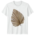 Dried Watercolor Palm Leaf Boho T-Shirt Tropical Nature Birthday Gift