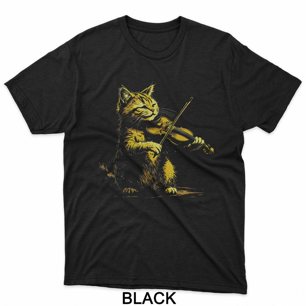 Cat Playing Violin Viola Violinist T-Shirt