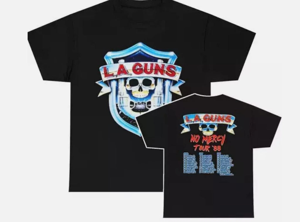 LA Guns 1988 No Mercy Tour tshirt