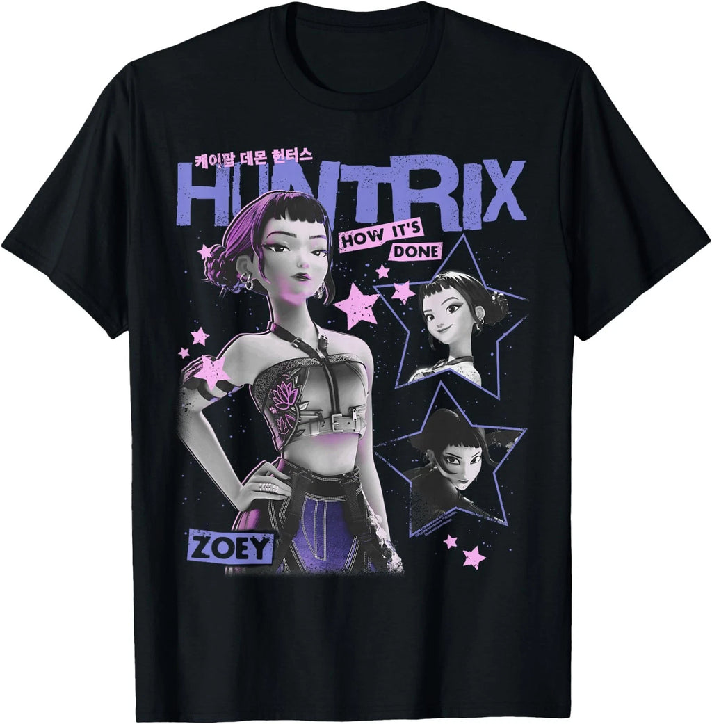 Kpop Demon Hunters Zoey Vintage Y2K Style Poster T-Shirt