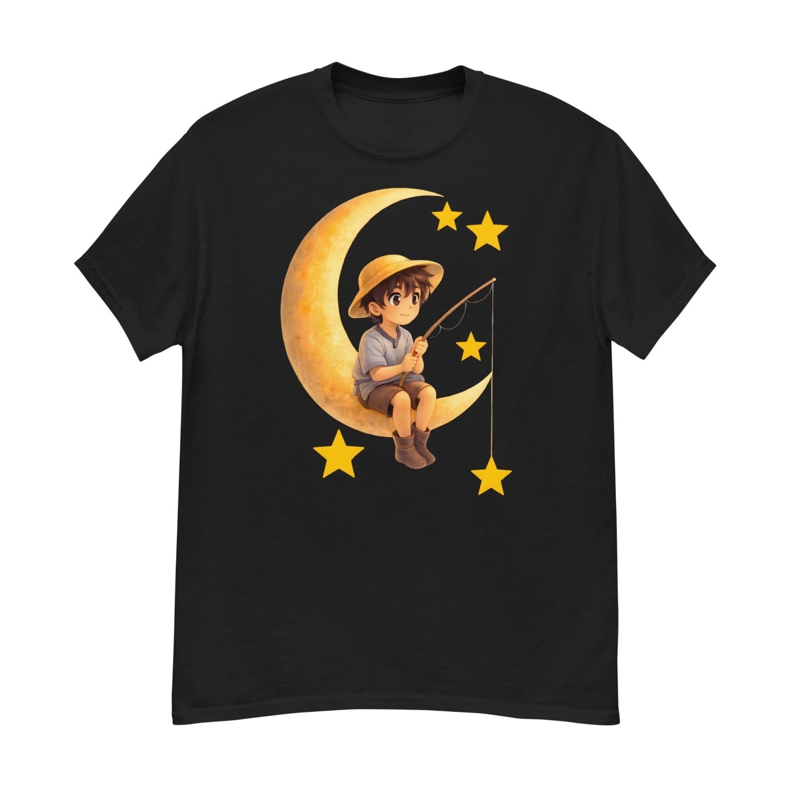 Fishing for Stars Anime T-Shirt Men's S-3XL