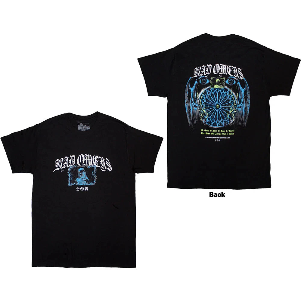 Bad Omens T-Shirt: Gothic (Back Print) (Black) OFFICIAL NEW
